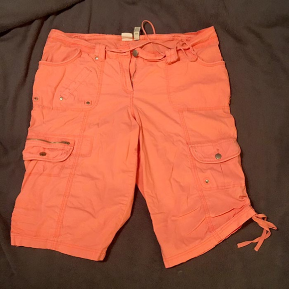 Vibrant Coral Capri/Shorts - Picture 1 of 7